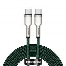 BASEUS - Baseus Cafule USB-C - USB-C Kabel 100 W 2m - Grön