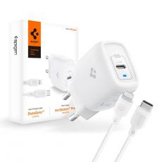 Spigen - Spigen Väggladdare Med USB-C Till Lightning Kabel - Vit