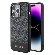 Guess - Guess iPhone 15 Pro Mobilskal Magsafe GCube Stripes - Svart