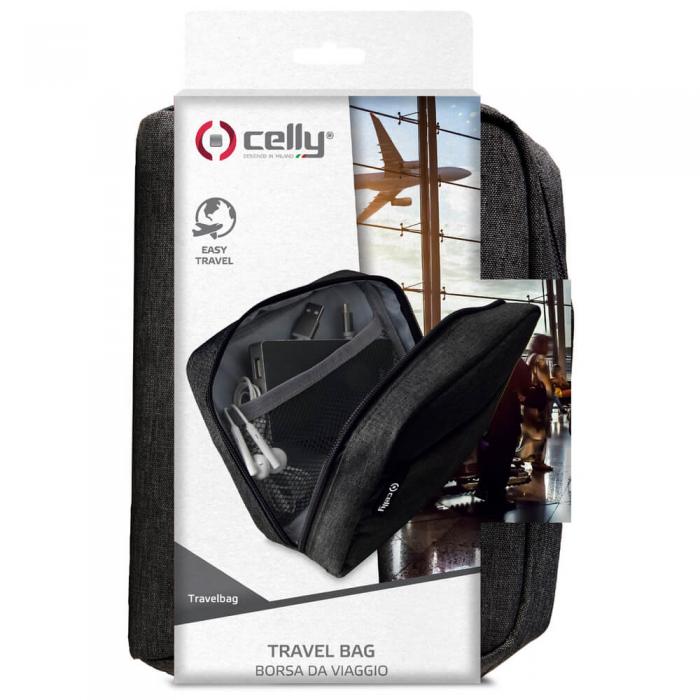 UTGATT5 - Celly Travelbag 14x17x4cm Svart