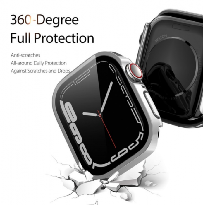 Dux Ducis - DUX DUCIS Apple Watch 4/5/6/SE (40mm) Skal Electroplated PC - Silver