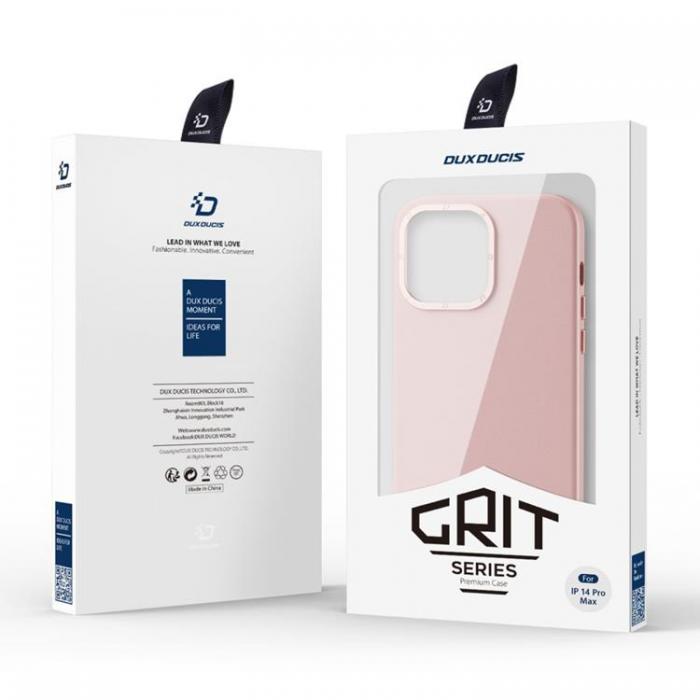 Dux Ducis - Dux Ducis iPhone 14 Pro Skal MagSafe Grit - Rosa