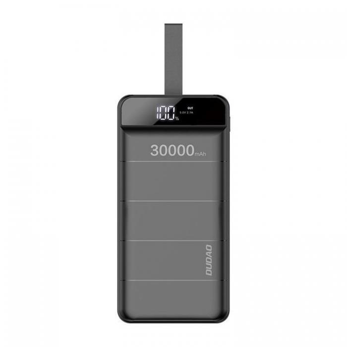 UTGATT - Dudao Powerbank 30000mAh 3x USB - Svart