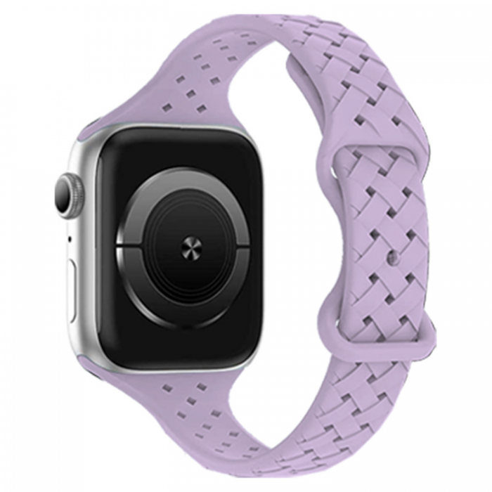 A-One Brand - Apple Watch 7/8/SE/Ultra (42/44/45/49mm) Armband Weave - Lila