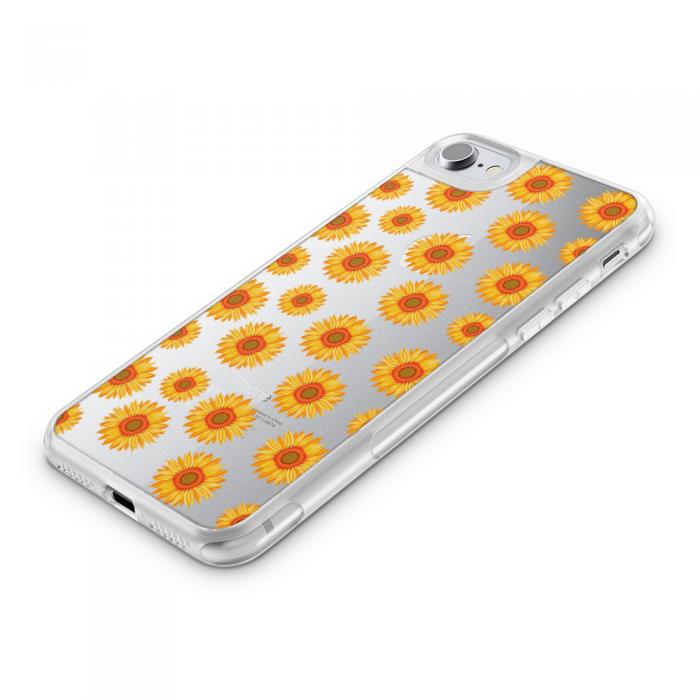 UTGATT5 - Fashion mobilskal till Apple iPhone 7 - Gula blommor