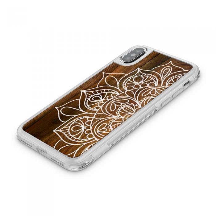 UTGATT5 - Fashion mobilskal till Apple iPhone X - Mandala - Wood