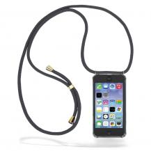 CoveredGear-Necklace - Boom iPhone 5/5S/SE skal med mobilhalsband- Grey Cord