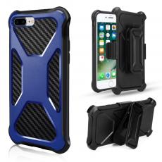 A-One Brand - 2-in-1 iPhone 8 Plus / 7 Plus mobilskal med bältesfodral - Blå