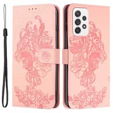 A-One Brand - Tiger Flower Plånboksfodral till Galaxy A52 5G - Rosa