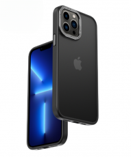 A-One Brand - iPhone 14 Pro Skal Kameraram i Aluminiumlegering - Svart
