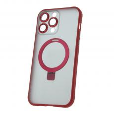 OEM - iPhone 14 Pro Max Skal Mag Ring Röd - Skyddande Mobilfodral
