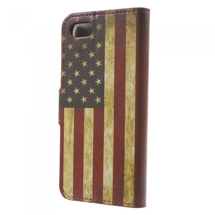 UTGATT5 - Plnboksfodral till iPhone 7/8/SE 2020 - Retro US Flag