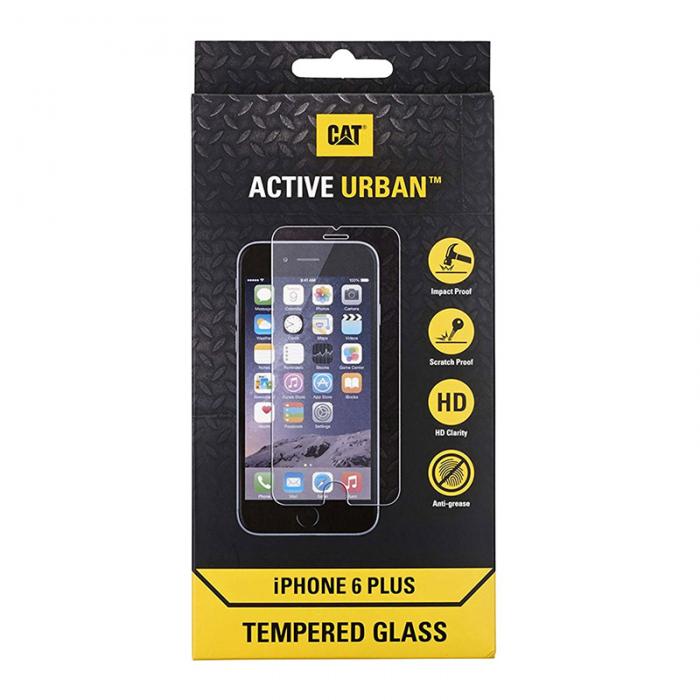 UTGATT5 - Cat Glass Protection iPhone 6/6S Plus Black