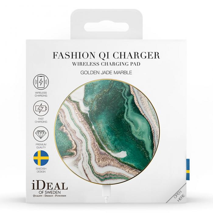 UTGATT5 - iDeal of Sweden Wireless Charger Golden Jade Marble