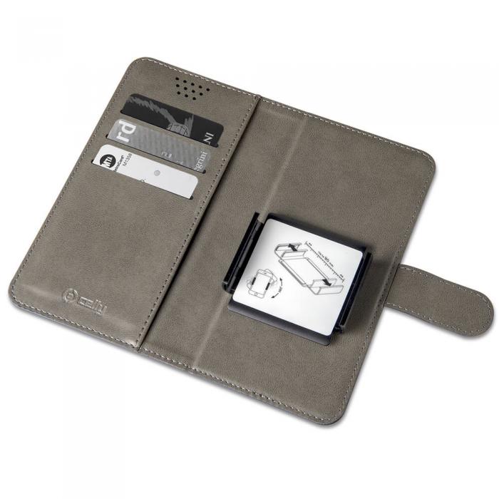 UTGATT5 - Celly Wallet Case Universal max 7x14 8cm Rosa
