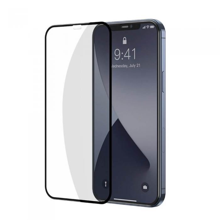 UTGATT5 - Baseus 2x 0,3 mm Hrdat glas iPhone 12 mini Svart