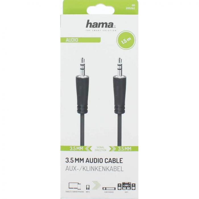 UTGATT1 - Hama Kabel Ljud 3.5mm-3.5mm 1.5m