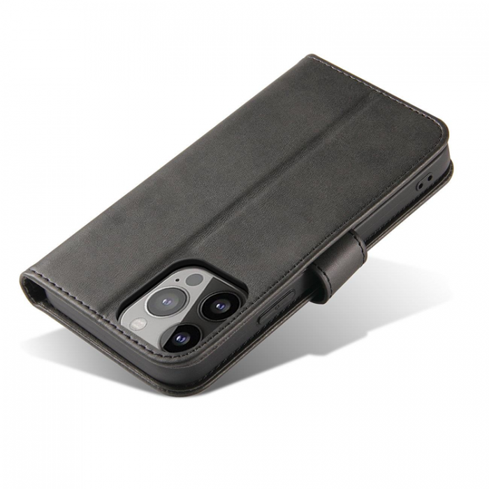 OEM - iPhone 15 Plus Plnboksfodral Magnet Stativ - Svart