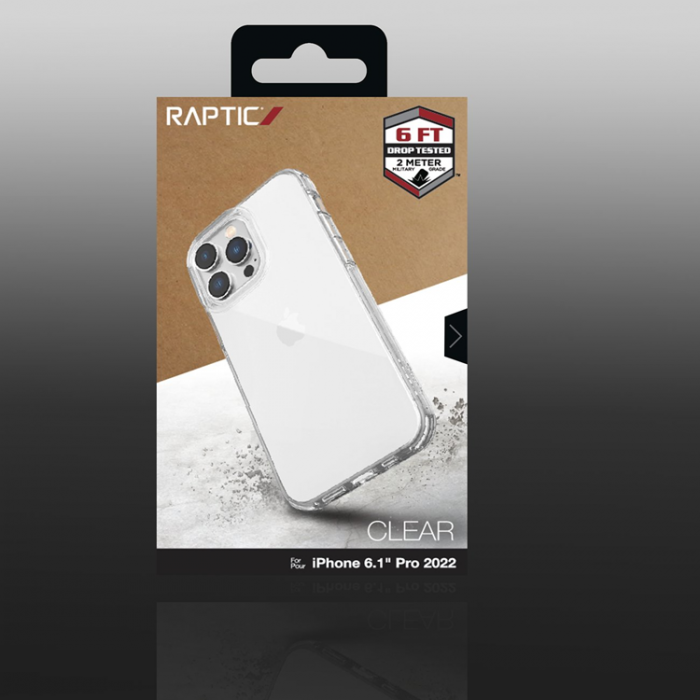 Raptic - Raptic iPhone 14 Pro Skal Armored - Transparent