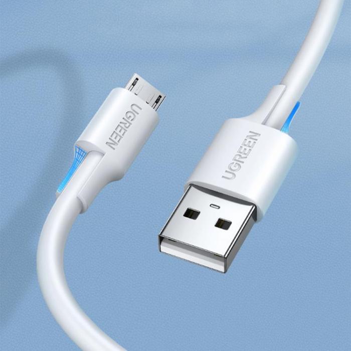 Ugreen - Ugreen USB-A Till Micro-USB Kabel 1.5m - Vit