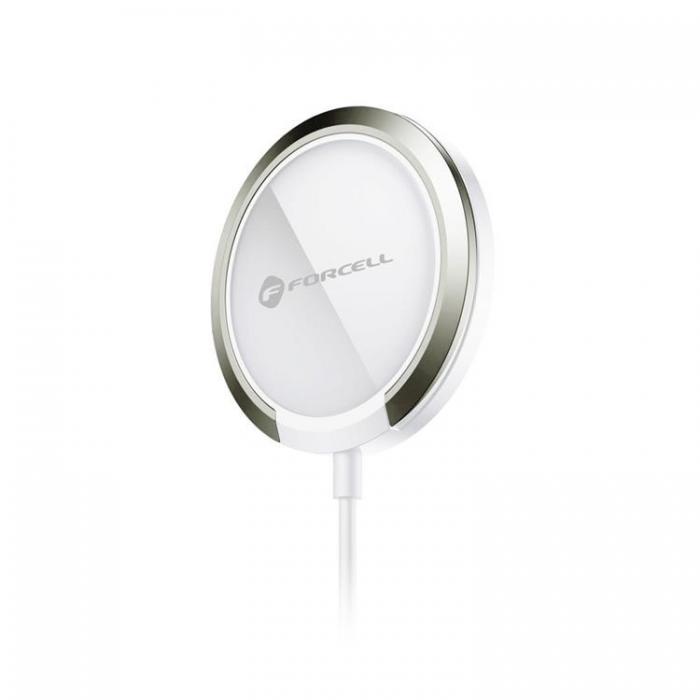 Forcell - Forcell Magsafe Induction Laddare Med Stand - Vit