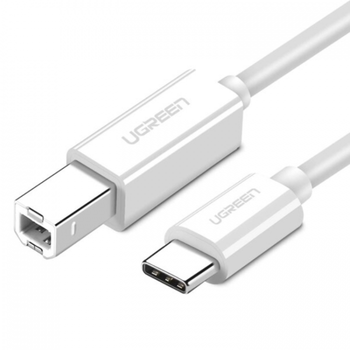 Ugreen - Ugreen USB-C Till USB-B Kabel 1.5m - Vit