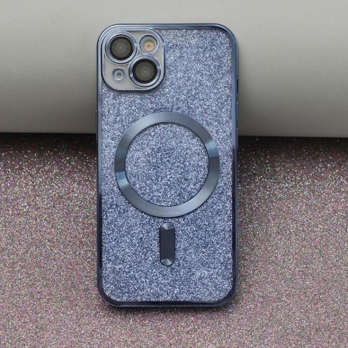 OEM - iPhone 12 Pro Skal Glitter Bl Chrome Mag - Skyddande Fodral