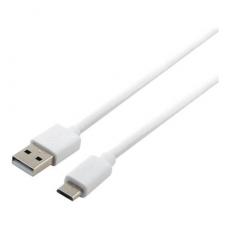 Essentials - Essentials USB-A - MicroUSB Cable, 1m, Polybag, White