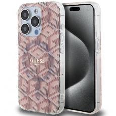 Guess - Guess iPhone 15 Pro Max Mobilskal Magsafe IML GCube - Rosa