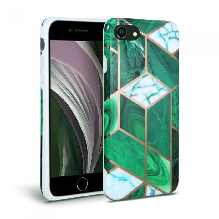 UTGATT5 - Tech-Protect Marble iPhone 7/8/SE 2020 - Green