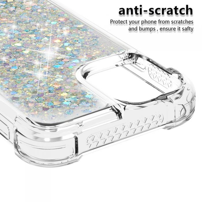 OEM - Drop-Proof Glitter Sequins Skal till iPhone 13 Pro - Silver