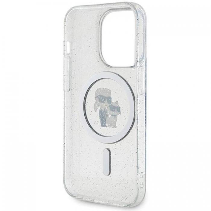 KARL LAGERFELD - KARL LAGERFELD iPhone 13 Pro/13 Mobilskal Magsafe Glitter - Clear