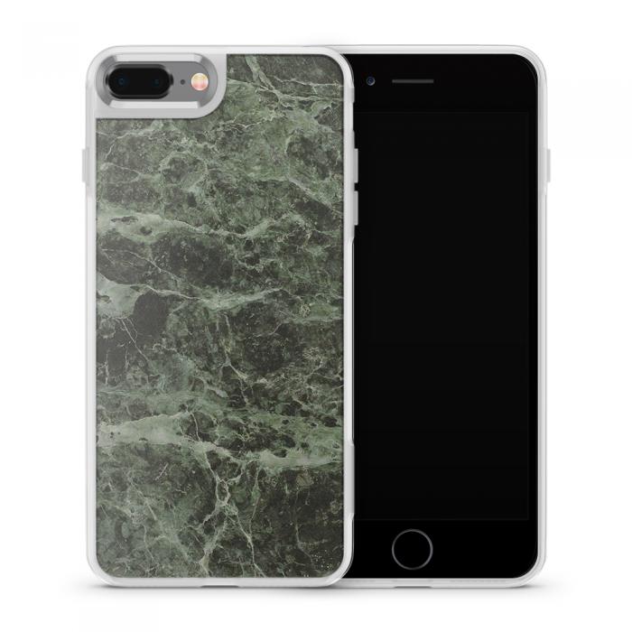 UTGATT5 - Fashion mobilskal till Apple iPhone 8 Plus - Marble - Grn/Svart