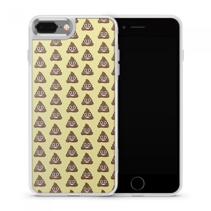 UTGATT5 - Fashion mobilskal till Apple iPhone 8 Plus - Emoji - Bajs