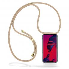 CoveredGear-Necklace - Boom Huawei Mate 20 Pro mobilhalsband skal - Beige Cord