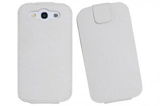 A-One Brand - Luxury flip mobilväska till Samsung Galaxy S3 i9300 (Vit)