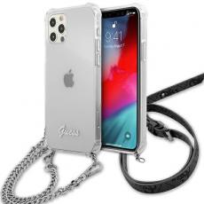 Guess - Guess iPhone 12 Pro Max Skal 4G Silver Chain - Silver
