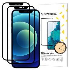 Wozinsky - [2 PACK] Wozinsky Full Glue Härdat Glas Skärmskydd iPhone 12 Pro / 12 - Svart