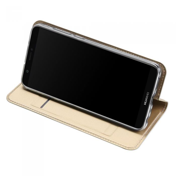 UTGATT4 - Dux Ducis Plnboksfodral till Huawei P Smart - Gold