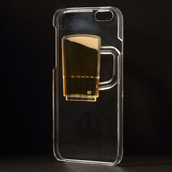 UTGATT5 - BaksideSkal till Apple iPhone 6 / 6S - Liquid Beer Mug (Yellow)