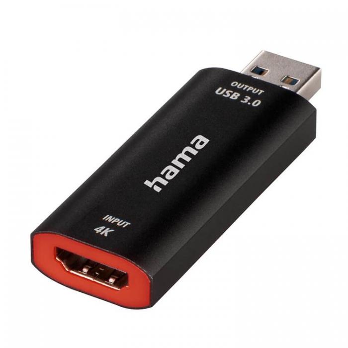 UTGATT1 - Hama Capture Card USB HDMI 4K till 1080P USB-C-adapter