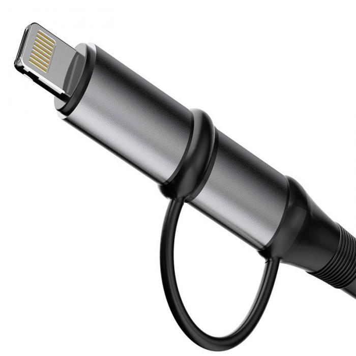UTGATT4 - Dudao 2w1 Kabel USB-C PD USB-C + lightning 1 m Gr
