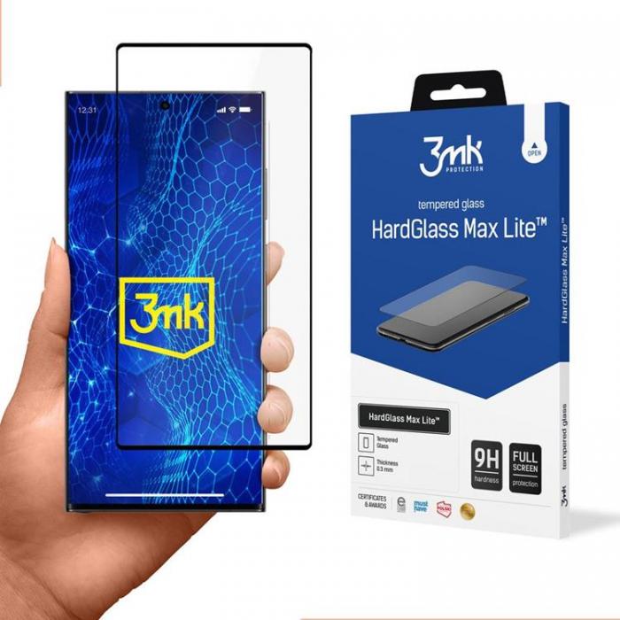 3MK - 3mk Galaxy S23 Ultra Hrdat Glas Skrmskydd Max Lite - Clear