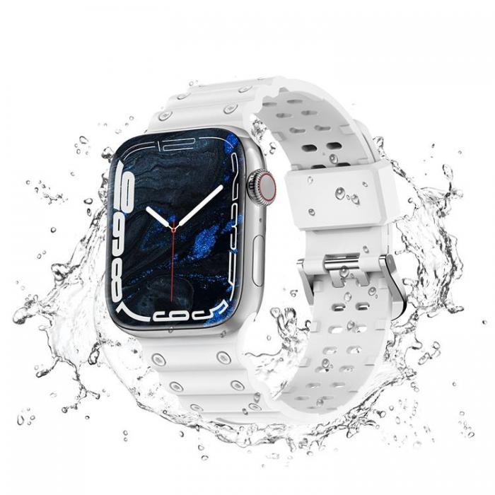 A-One Brand - Apple Watch Ultra/SE/8/7/6 (49/45/44/42mm) Armband - Vit