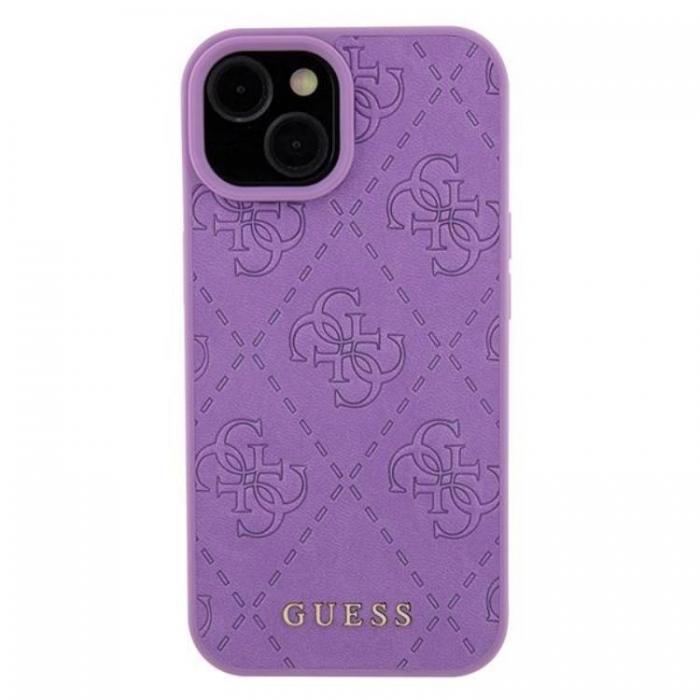Guess - Guess iPhone 15 Mobilskal 4G Stamped - Lila