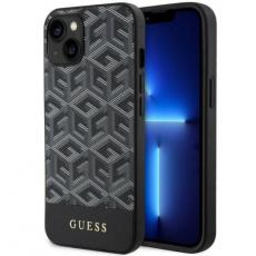 Guess - Guess iPhone 14 Plus Mobilskal MagSafe GCube Stripes - Svart