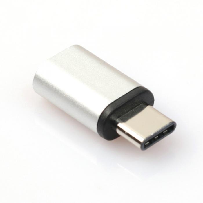 UTGATT5 - Micro USB till Type-C Adapter - Silver