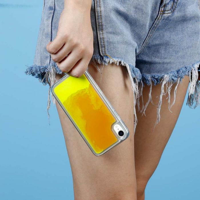 A-One Brand - Liquid Neon Sand skal till iPhone XR - Orange