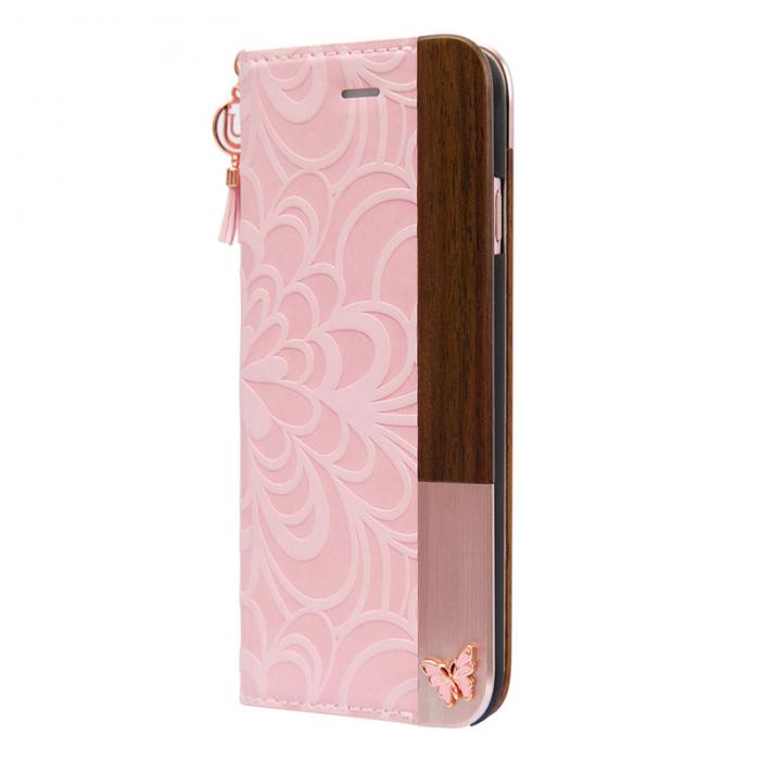 UTGATT5 - Uunique Folio Butterfly iPhone 6/7/8/SE 2020 Pink