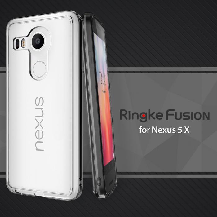 UTGATT5 - Ringke Fusion Skal till LG Nexus 5X - Smoke Black